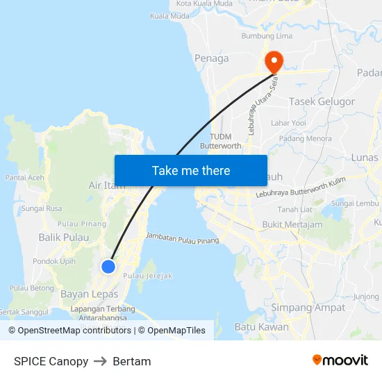 SPICE Canopy to Bertam map