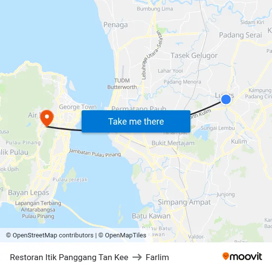 Restoran Itik Panggang Tan Kee to Farlim map