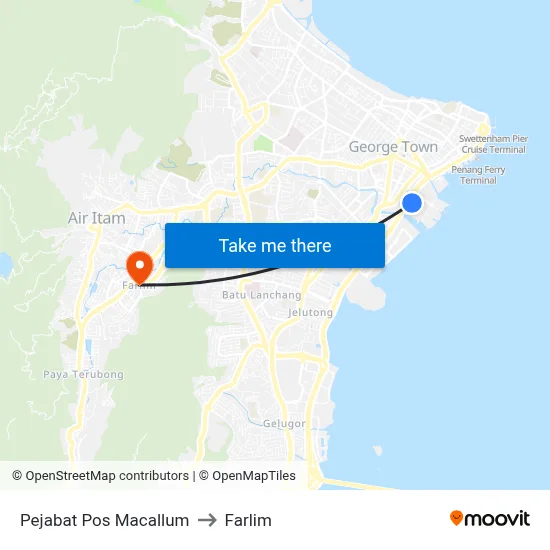 Pejabat Pos Macallum to Farlim map