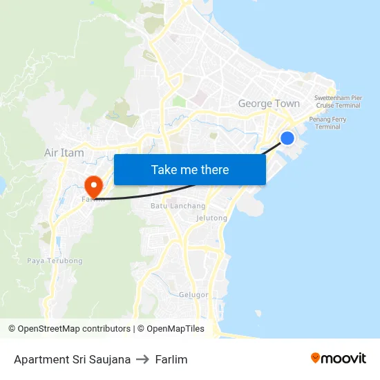 Apartment Sri Saujana to Farlim map