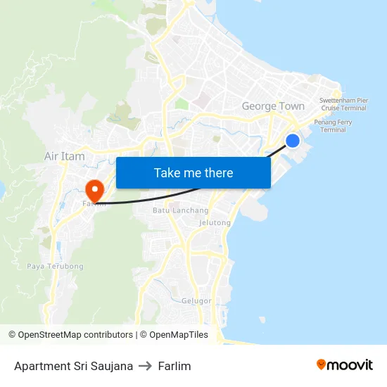 Apartment Sri Saujana to Farlim map