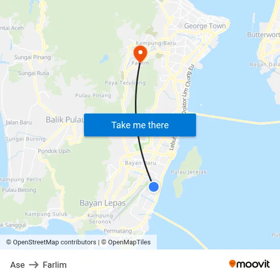 Ase to Farlim map