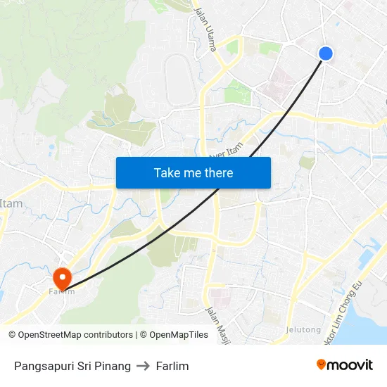 Pangsapuri Sri Pinang to Farlim map