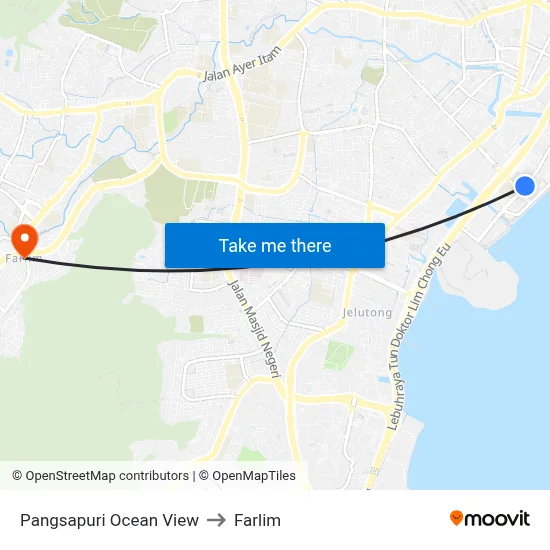 Pangsapuri Ocean View to Farlim map