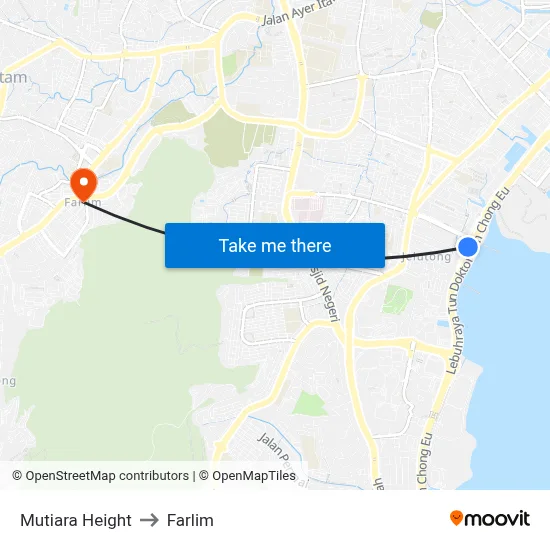 Mutiara Height to Farlim map