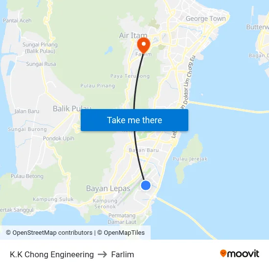 K.K Chong Engineering to Farlim map