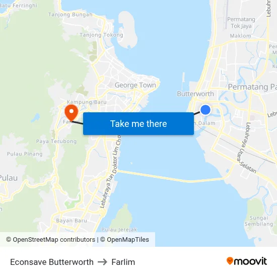 Econsave Butterworth to Farlim map