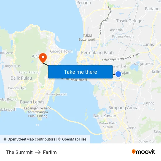 The Summit to Farlim map