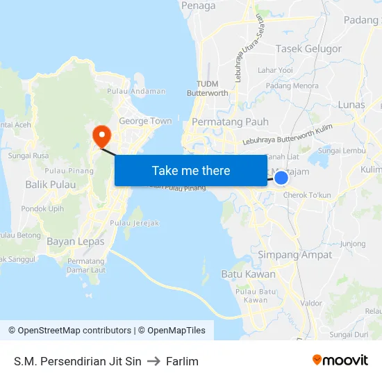 S.M. Persendirian Jit Sin to Farlim map