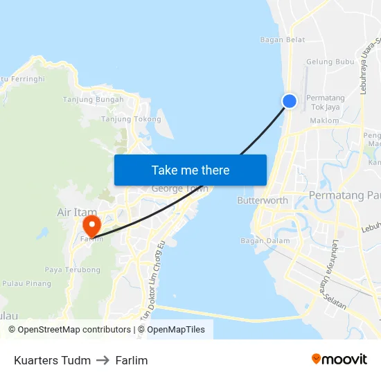 Kuarters Tudm to Farlim map