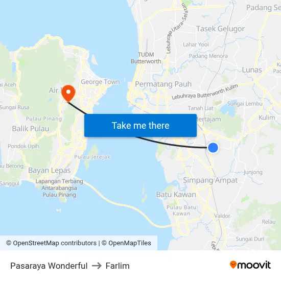 Pasaraya Wonderful to Farlim map