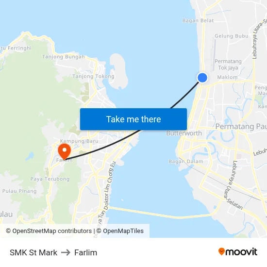 SMK St Mark to Farlim map