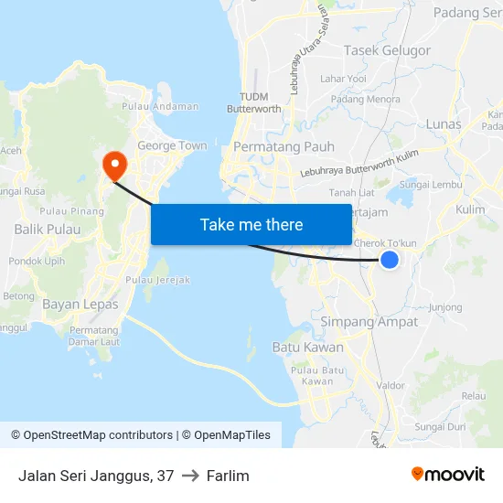 Jalan Seri Janggus, 37 to Farlim map