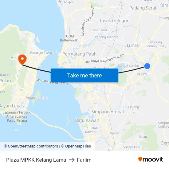 Plaza MPKK Kelang Lama to Farlim map