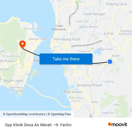 Opp Klinik Desa Air Merah to Farlim map