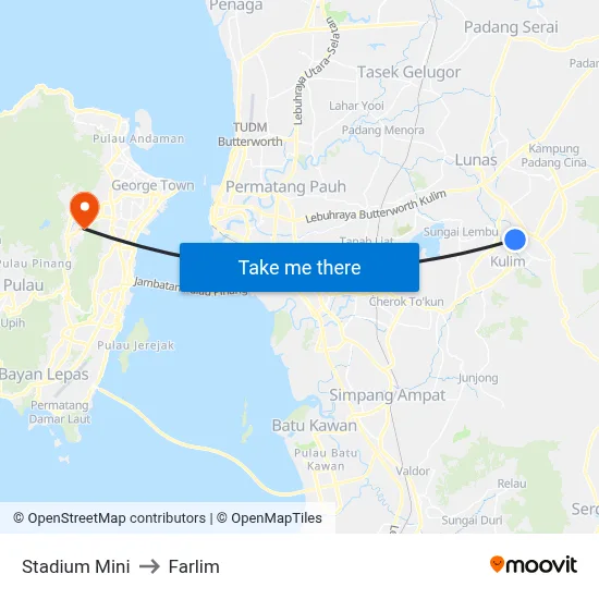 Stadium Mini to Farlim map