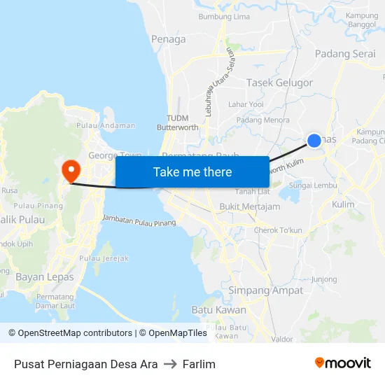 Pusat Perniagaan Desa Ara to Farlim map