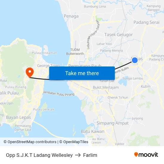 Opp S.J.K.T Ladang Wellesley to Farlim map