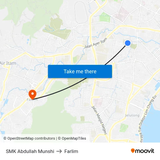 SMK Abdullah Munshi to Farlim map