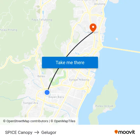 SPICE Canopy to Gelugor map