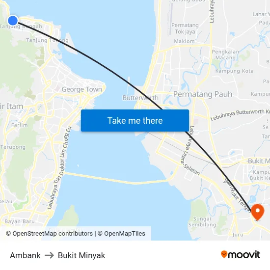 Ambank to Bukit Minyak map