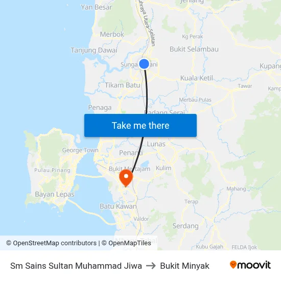 Sm Sains Sultan Muhammad Jiwa to Bukit Minyak map