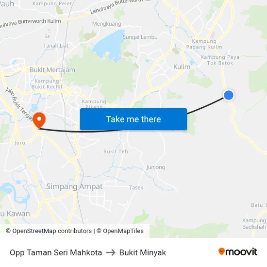 Opp Taman Seri Mahkota to Bukit Minyak map