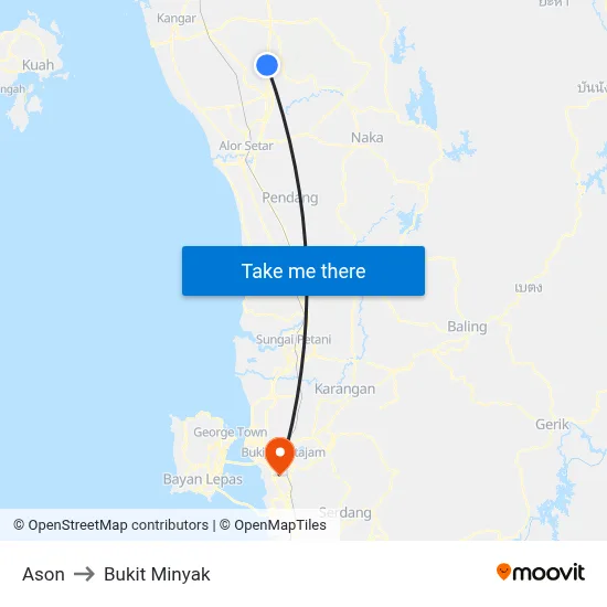 Ason to Bukit Minyak map