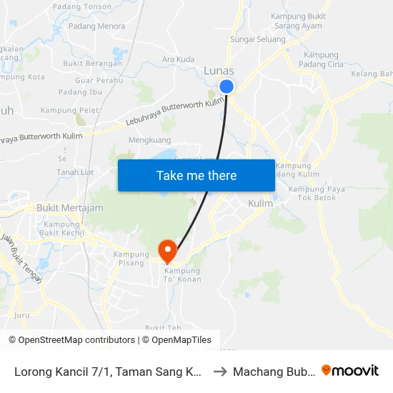 Lorong Kancil 7/1, Taman Sang Kancil to Machang Bubok map
