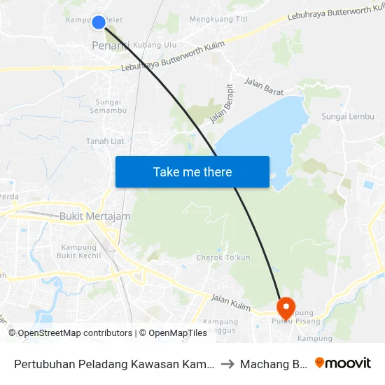 Pertubuhan Peladang Kawasan Kampung Pelet to Machang Bubok map