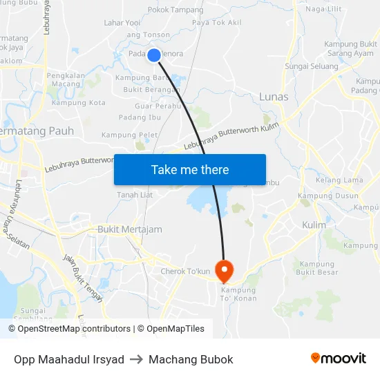 Opp Maahadul Irsyad to Machang Bubok map