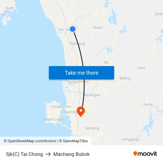 Sjk(C) Tai Chong to Machang Bubok map