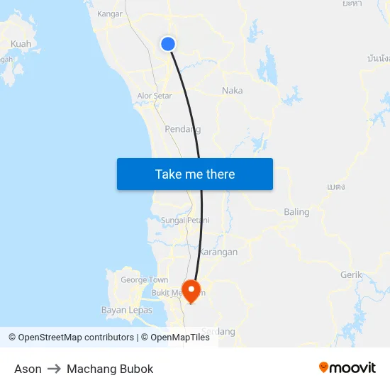 Ason to Machang Bubok map