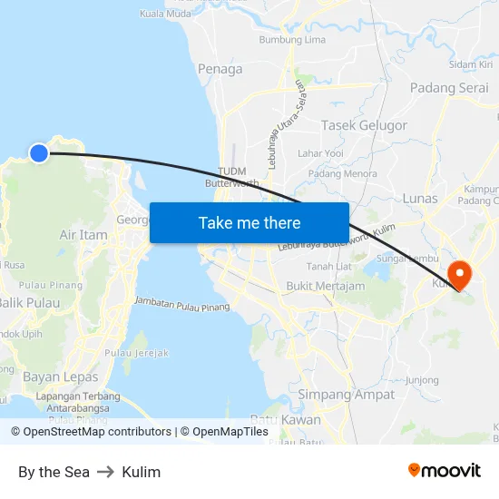 By the Sea to Kulim map