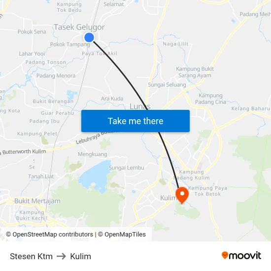 Stesen Ktm to Kulim map