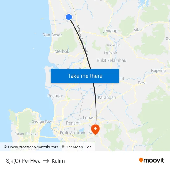 Sjk(C) Pei Hwa to Kulim map