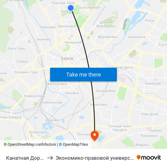 Канатная Дорога to Экономико-правовой университет map