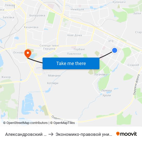 Александровский Сквер to Экономико-правовой университет map