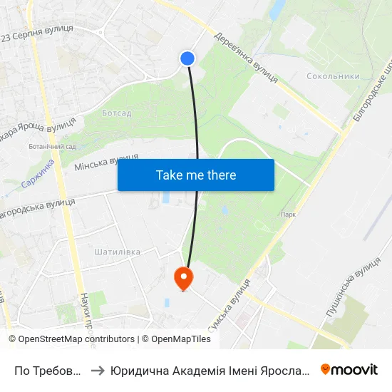 По Требованию to Юридична Академiя Iменi Ярослава Мудрого map