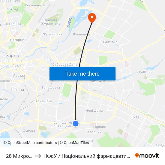 28 Микрорайон to НФаУ / Національний фармацевтичний університет map