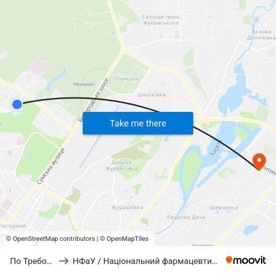 По Требованию to НФаУ / Національний фармацевтичний університет map