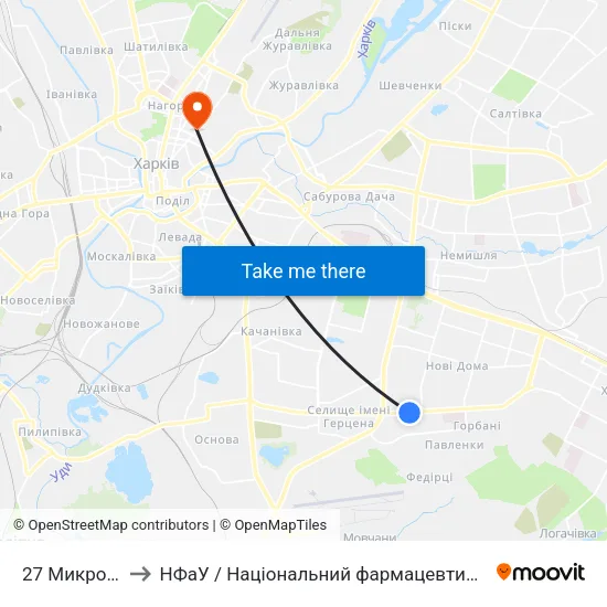 27 Микрорайон to НФаУ / Національний фармацевтичний університет map