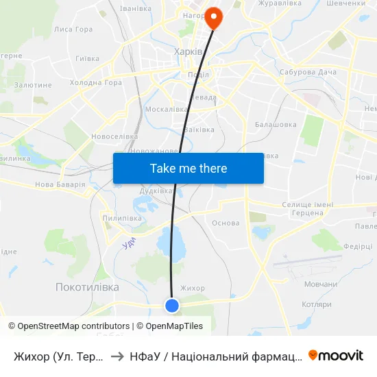 Жихор (Ул. Тернопольская) to НФаУ / Національний фармацевтичний університет map