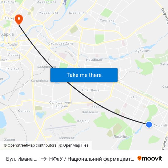 Бул. Ивана Каркача to НФаУ / Національний фармацевтичний університет map