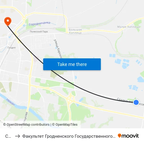 Сму-4 to Факультет Гродненского Государственного Аграрного Университета map