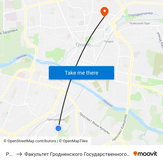 Рсу-2 to Факультет Гродненского Государственного Аграрного Университета map