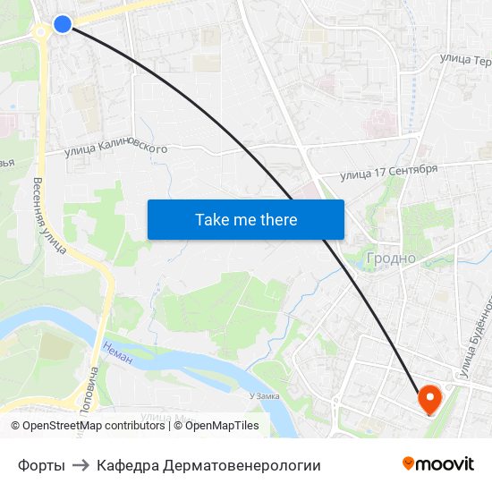 Форты to Кафедра Дерматовенерологии map