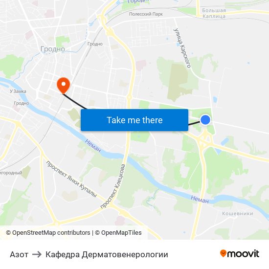 Азот to Кафедра Дерматовенерологии map