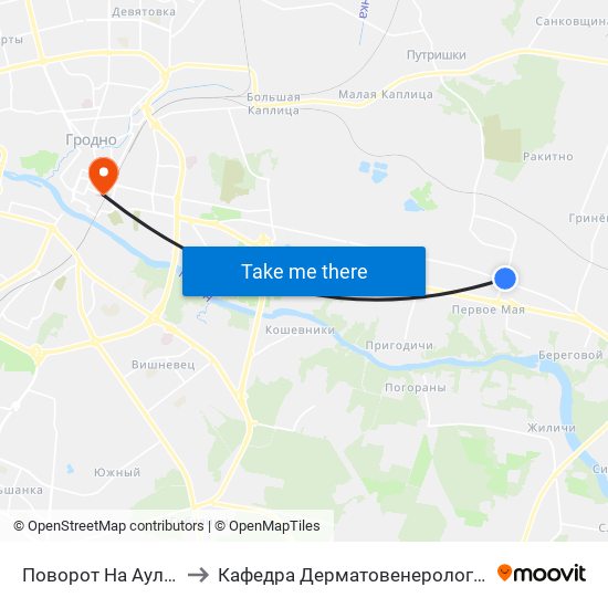 Поворот На Аульс to Кафедра Дерматовенерологии map