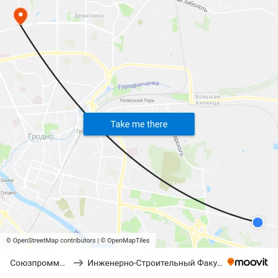 Союзпроммонтаж to Инженерно-Строительный Факультет Гргу map